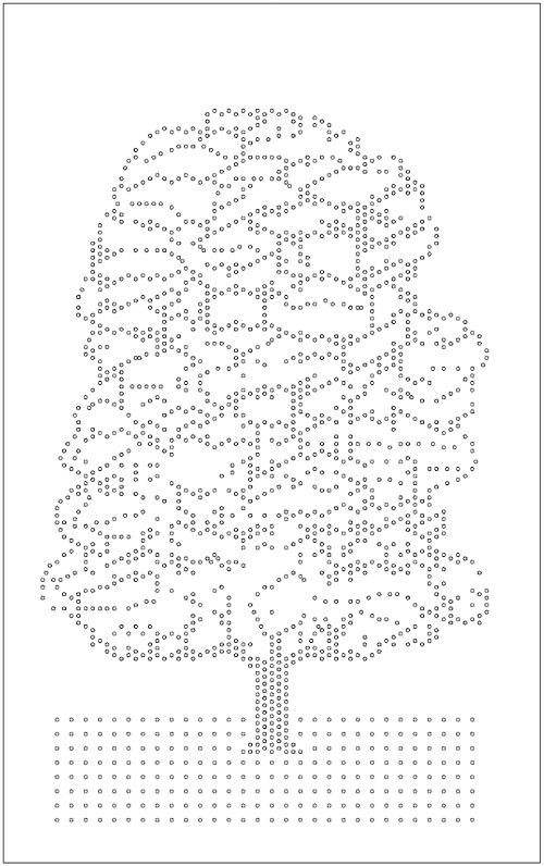 CAD model of glass engraving