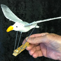 clothes peg seagull automaton