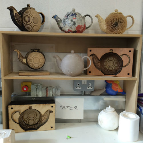 First phase of teapot display