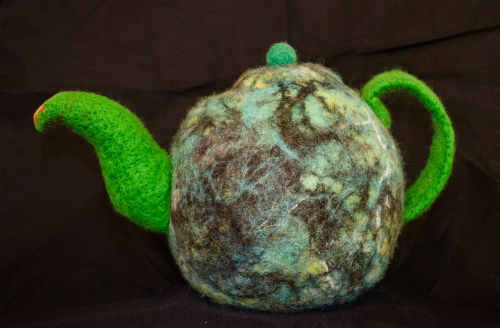 Felt teapot