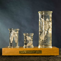 Cast glass sculpture
