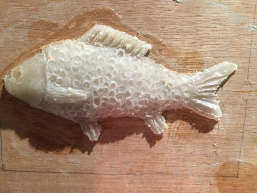Mould for fish made from drink cans