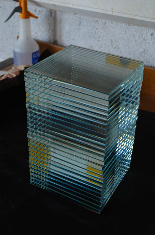 Stack of glass