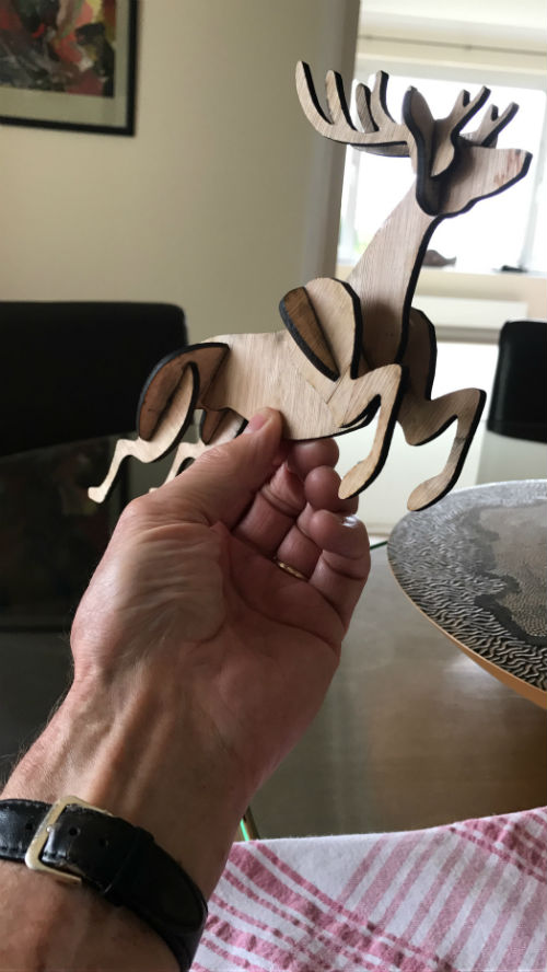 plywood reindeer