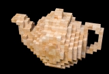 Past work - Teapotty: Cubes of beech-wood